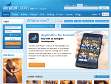 Tablet Screenshot of amateri.cz